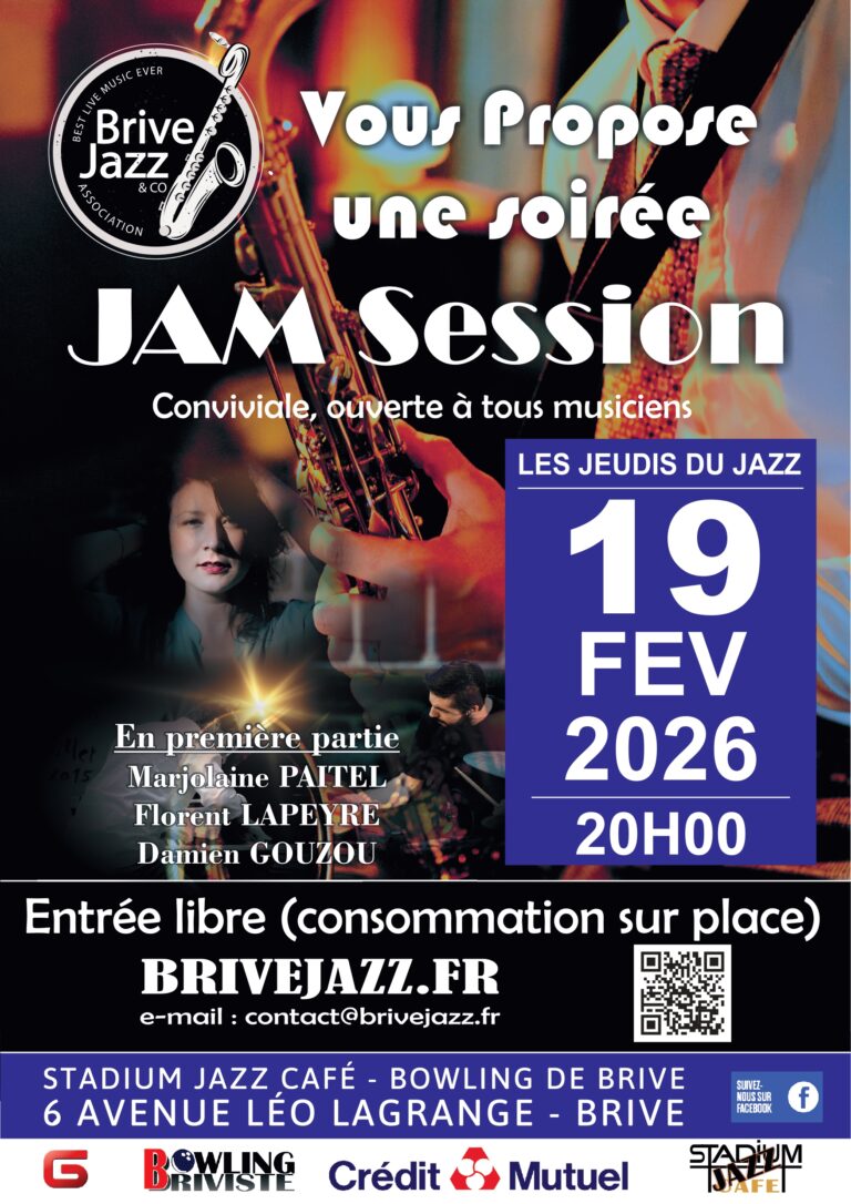JAM SESSION BRIVE JAZZ 19 fev 2026