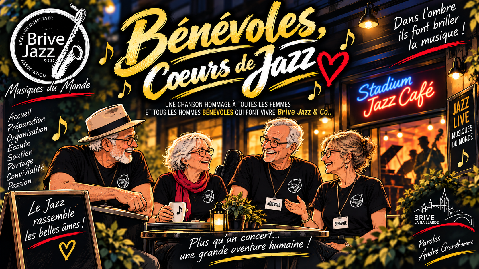 Bénévoles, Cœurs de Jazz – Brive Jazz & Co.